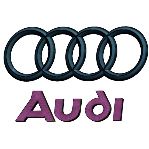 Audi logo  3D Print 253091