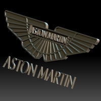 Small Aston Martin logo 3D Printing 253103
