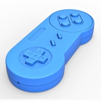 Old school game controller Scale 1 to 2 Keychain - Thumbnail 3