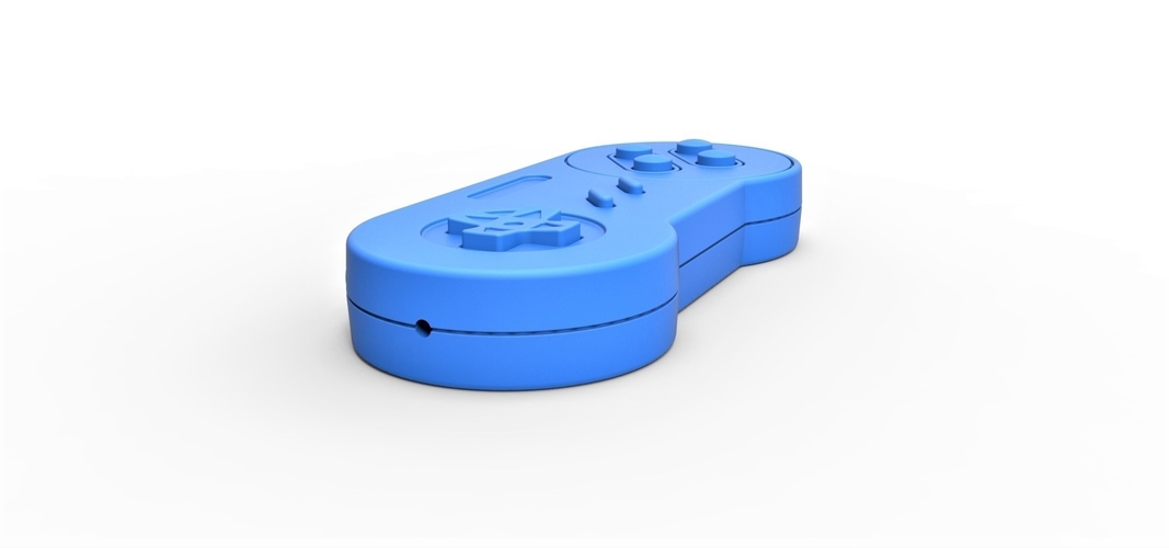 Old school game controller Scale 1 to 2 Keychain 3D Print 253107