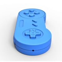 Old school game controller Scale 1 to 2 Keychain - Thumbnail 5