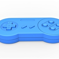 Old school game controller Scale 1 to 2 Keychain - Thumbnail 8