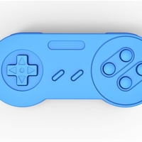 Old school game controller Scale 1 to 2 Keychain - Thumbnail 9