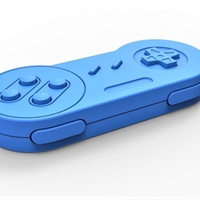 Old school game controller Scale 1 to 2 Keychain - Thumbnail 11