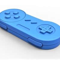 Old school game controller Scale 1 to 2 Keychain - Thumbnail 12