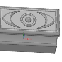 simple-made furniture bracket handle v04 3d-print and cnc - Thumbnail 2