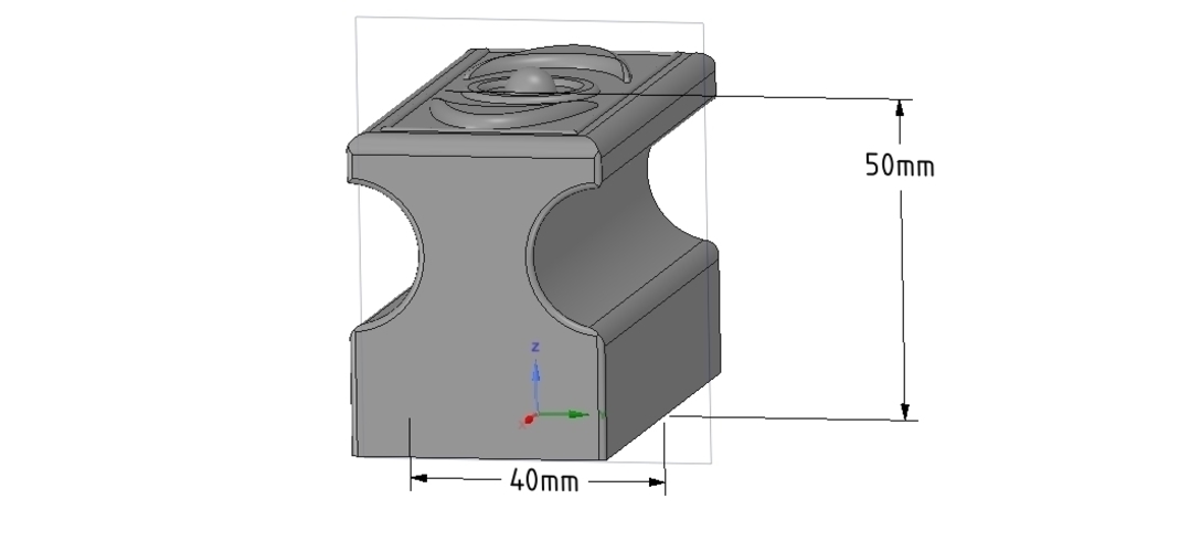simple-made furniture bracket handle v04 3d-print and cnc 3D Print 253192