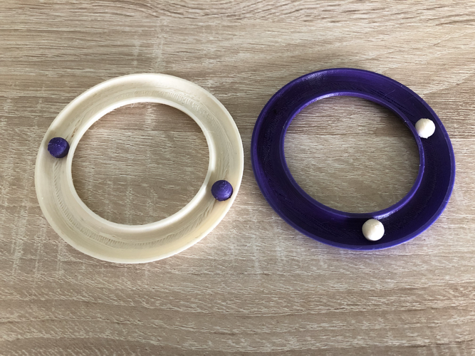 Simple Ring Rattle for Baby 3D Print 253201