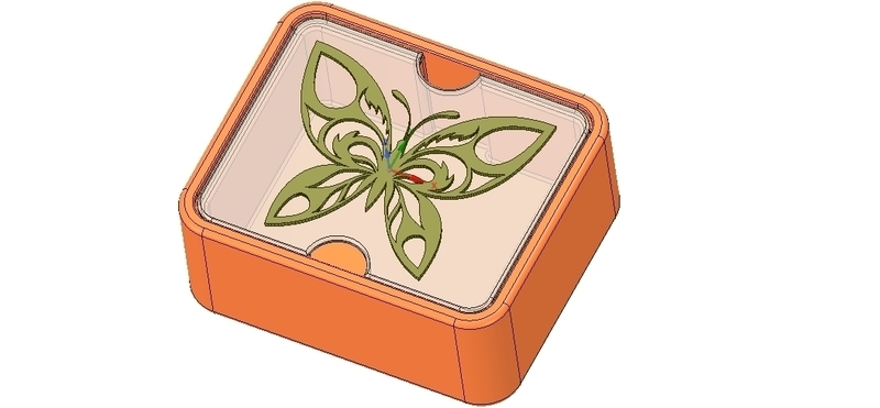 Gift wedding Jewelry Box small toy box 3D print model 