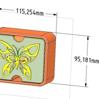Gift wedding Jewelry Box small toy box 3D print model  - Thumbnail 17