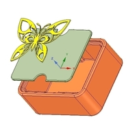 Gift wedding Jewelry Box small toy box 3D print model  - Thumbnail 23