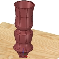 Gift wedding Jewelry Round Flower Vase decor 3D print model  - Thumbnail 6