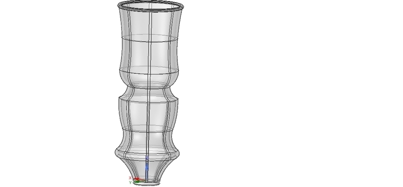 Gift wedding Jewelry Round Flower Vase decor 3D print model 