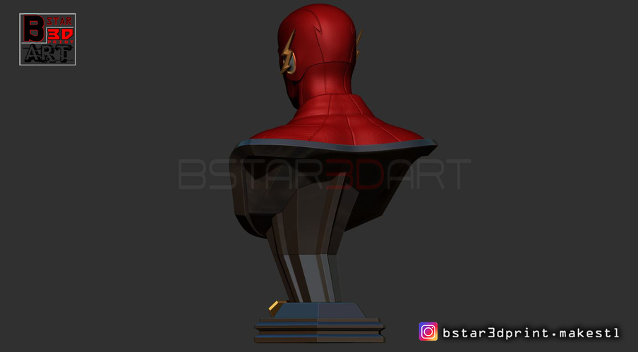 The Flash Bust 3D Print 253318