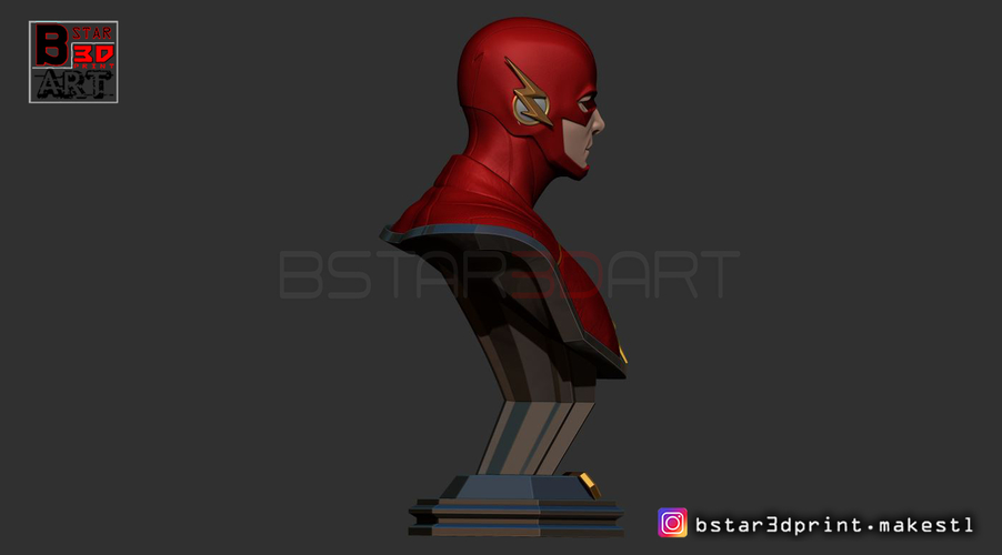 The Flash Bust 3D Print 253320