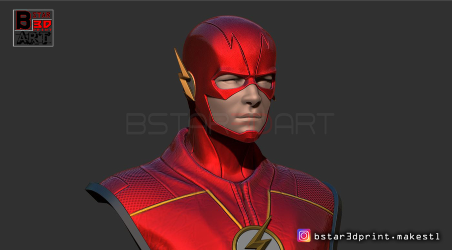The Flash Bust 3D Print 253322