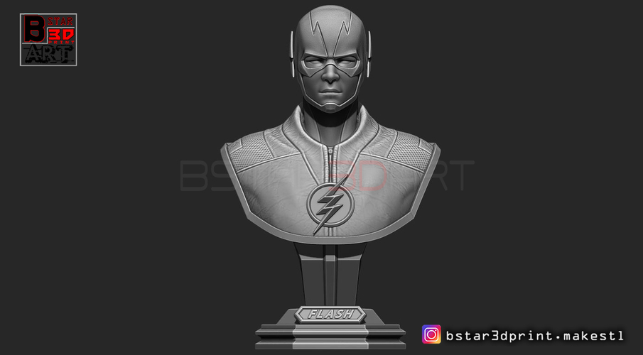 The Flash Bust 3D Print 253323