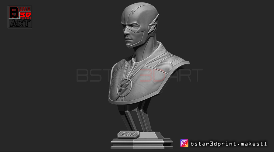 The Flash Bust 3D Print 253324