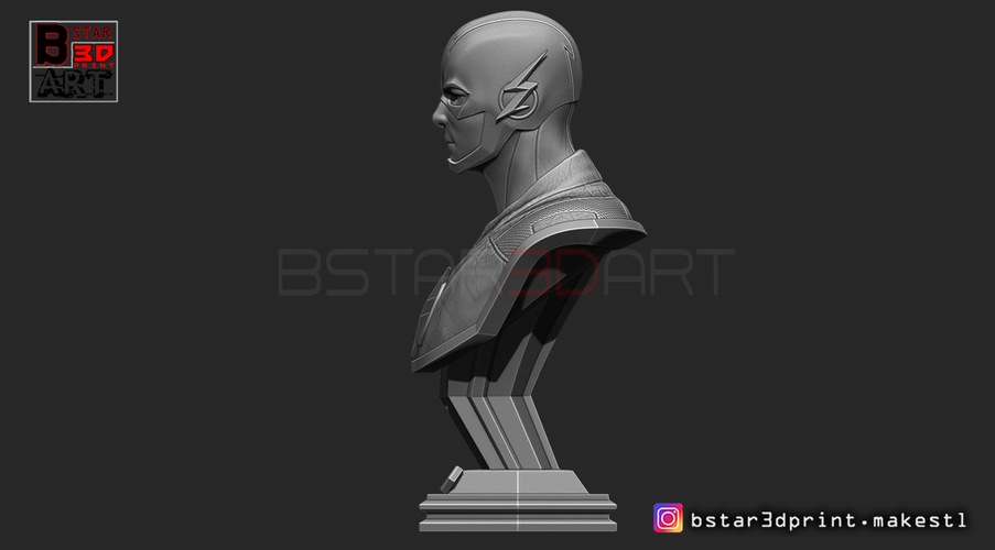 The Flash Bust 3D Print 253325