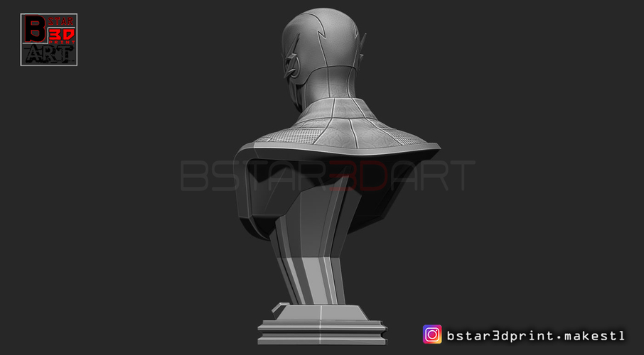 The Flash Bust 3D Print 253326
