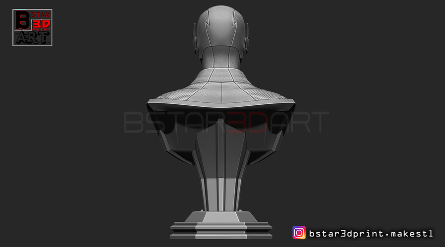 The Flash Bust 3D Print 253327