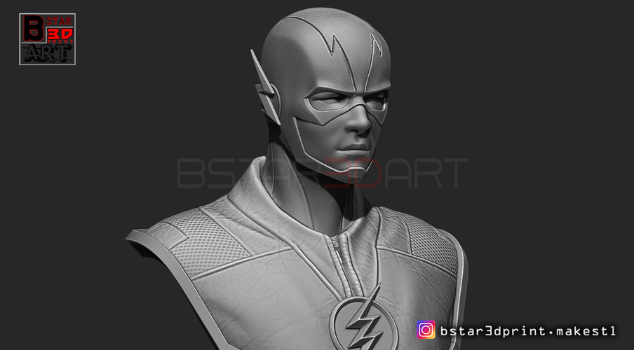 The Flash Bust 3D Print 253329