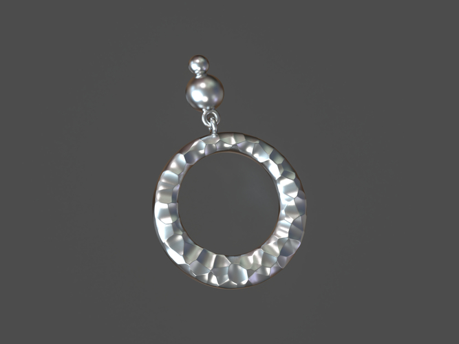Stone earrings 3D Print 253438