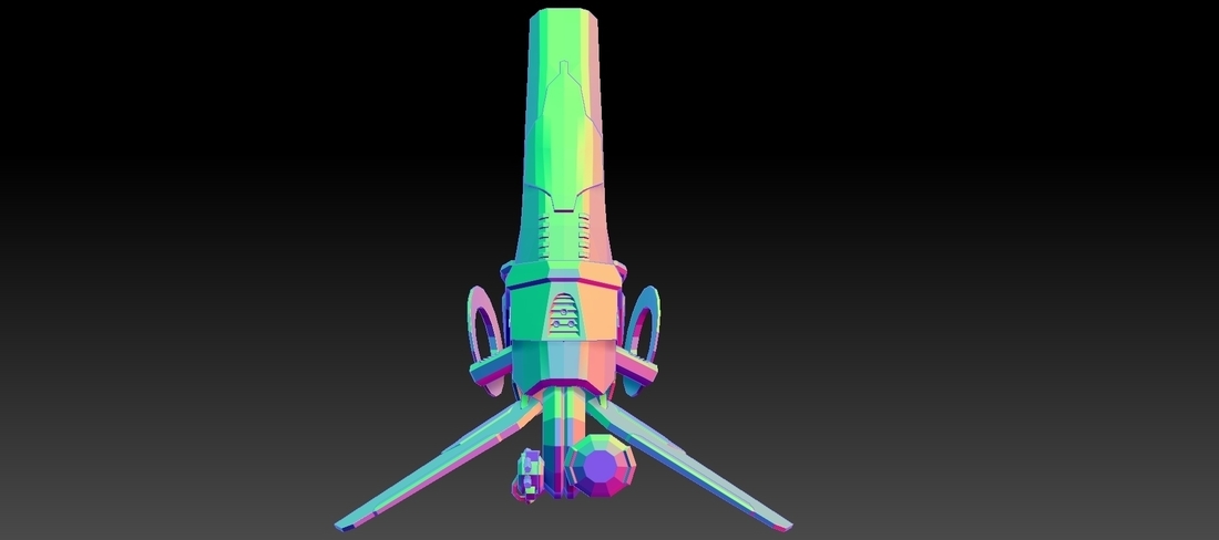 Cyber Space Alien miltary Drones 3D Print 253447