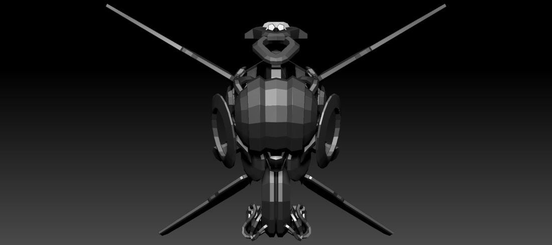 Cyber Space Alien miltary Drones 3D Print 253458