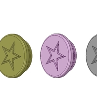 bicycle motorcycles handlebar plugs clips 22mm v01 knobs 3d-pr - Thumbnail 5