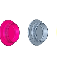 bicycle motorcycles handlebar plugs clips 22mm v01 knobs 3d-pr - Thumbnail 7