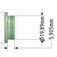 bicycle motorcycles handlebar plugs clips 22mm v01 knobs 3d-pr - Thumbnail 9