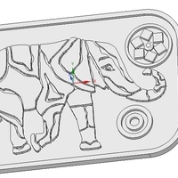 tray stand for plates and hot items elefant 212 3d-print and cnc - Thumbnail 2