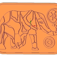 tray stand for plates and hot items elefant 212 3d-print and cnc - Thumbnail 9