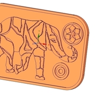 tray stand for plates and hot items elefant 212 3d-print and cnc - Thumbnail 10