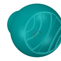 simple-made furniture handle knob v05 3d-print and cnc - Thumbnail 1