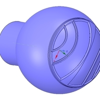 simple-made furniture handle knob v05 3d-print and cnc - Thumbnail 3