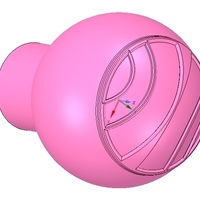 simple-made furniture handle knob v05 3d-print and cnc - Thumbnail 5