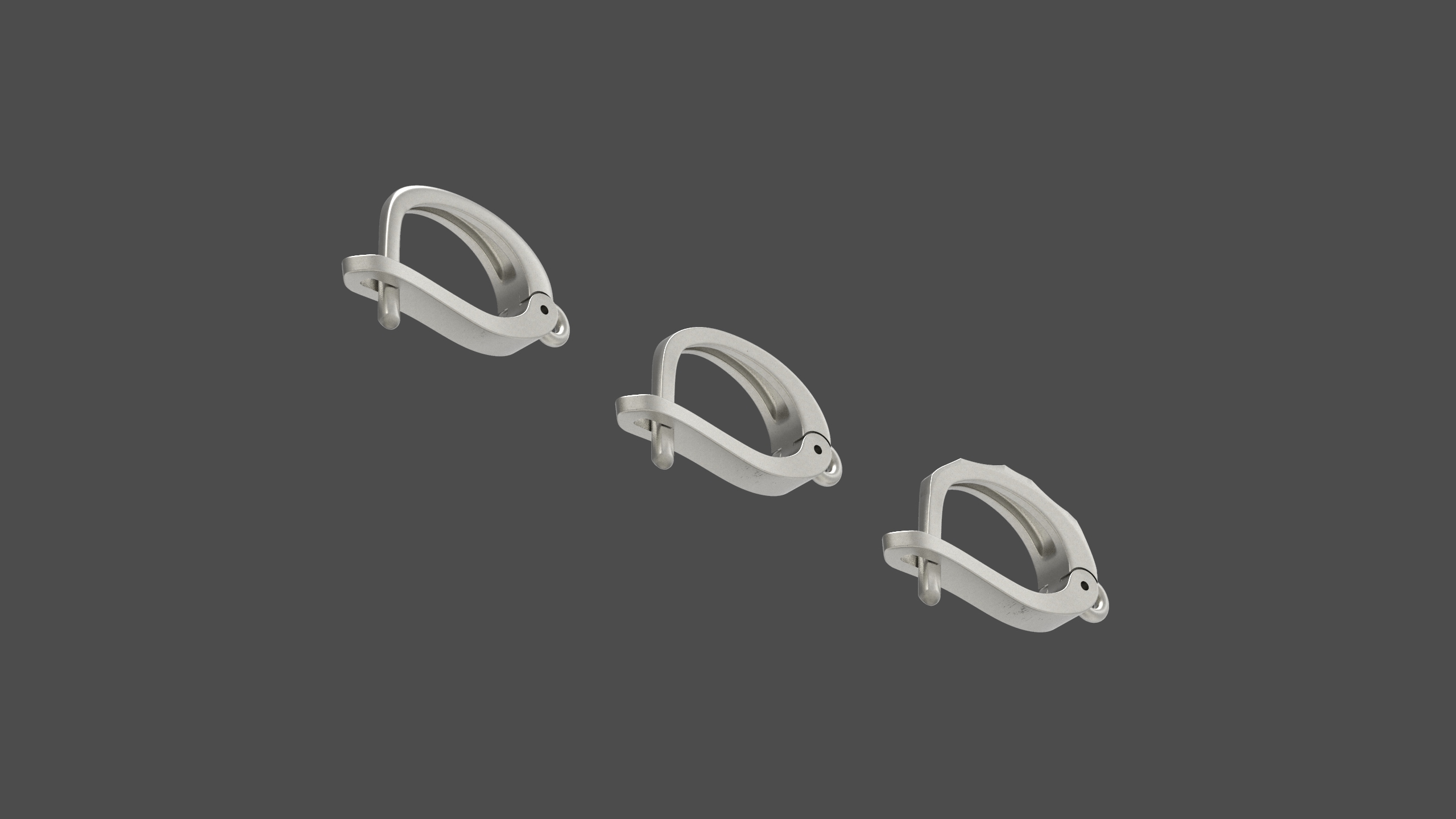 Lv Earrings With Keys And Lock 3d Print Model