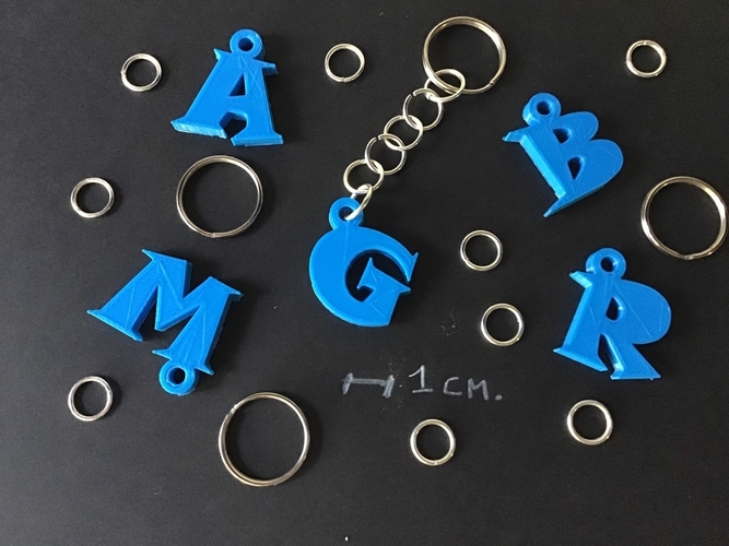 3d letters for keychain and more