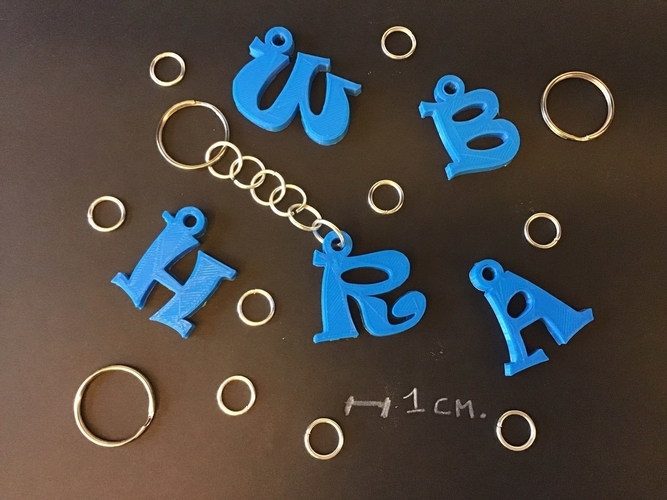 3d letters for keychain and more