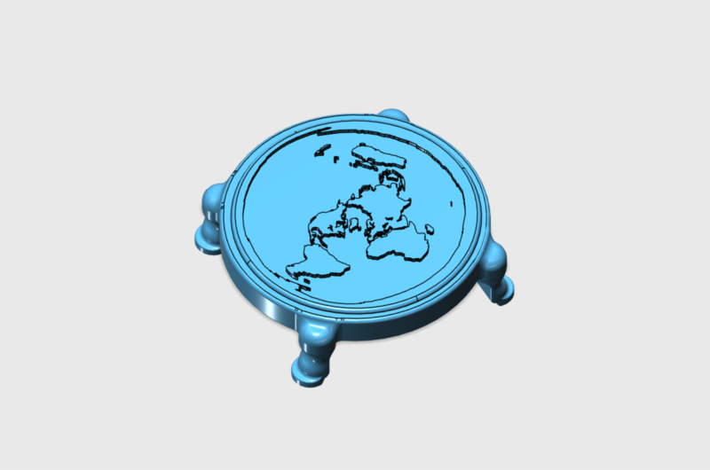 Flat Earth 3D model 