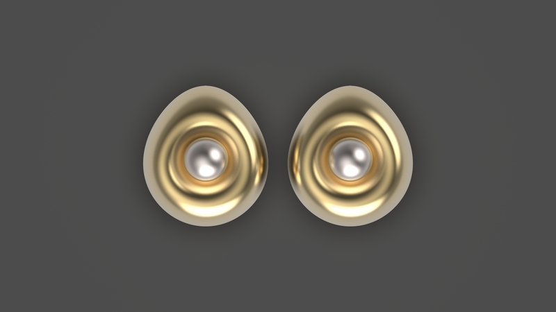 Egg earrings