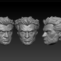 Small ​Wolverine Head  Movie ver. 3D Printing 253802
