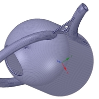 handle watering can for flowers v01 3d-print and cnc - Thumbnail 1