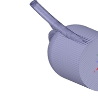 handle watering can for flowers v01 3d-print and cnc - Thumbnail 2