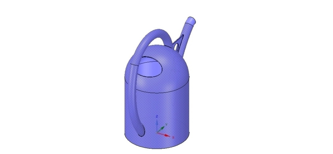 handle watering can for flowers v01 3d-print and cnc 3D Print 253905