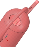 handle watering can for flowers v01 3d-print and cnc - Thumbnail 5