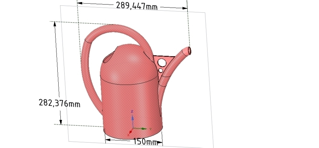 handle watering can for flowers v01 3d-print and cnc 3D Print 253912