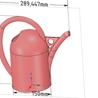 handle watering can for flowers v01 3d-print and cnc - Thumbnail 10